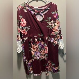 NWOT ODDY Floral Tunic/Dress